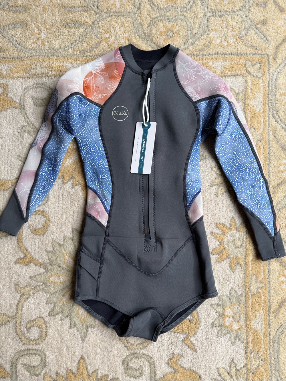NWT O’Neill Women’s Bahia 2/1mm Front Zip Long Sleeve Surf/Wet Suit – Size 4 - Picture 2 of 12